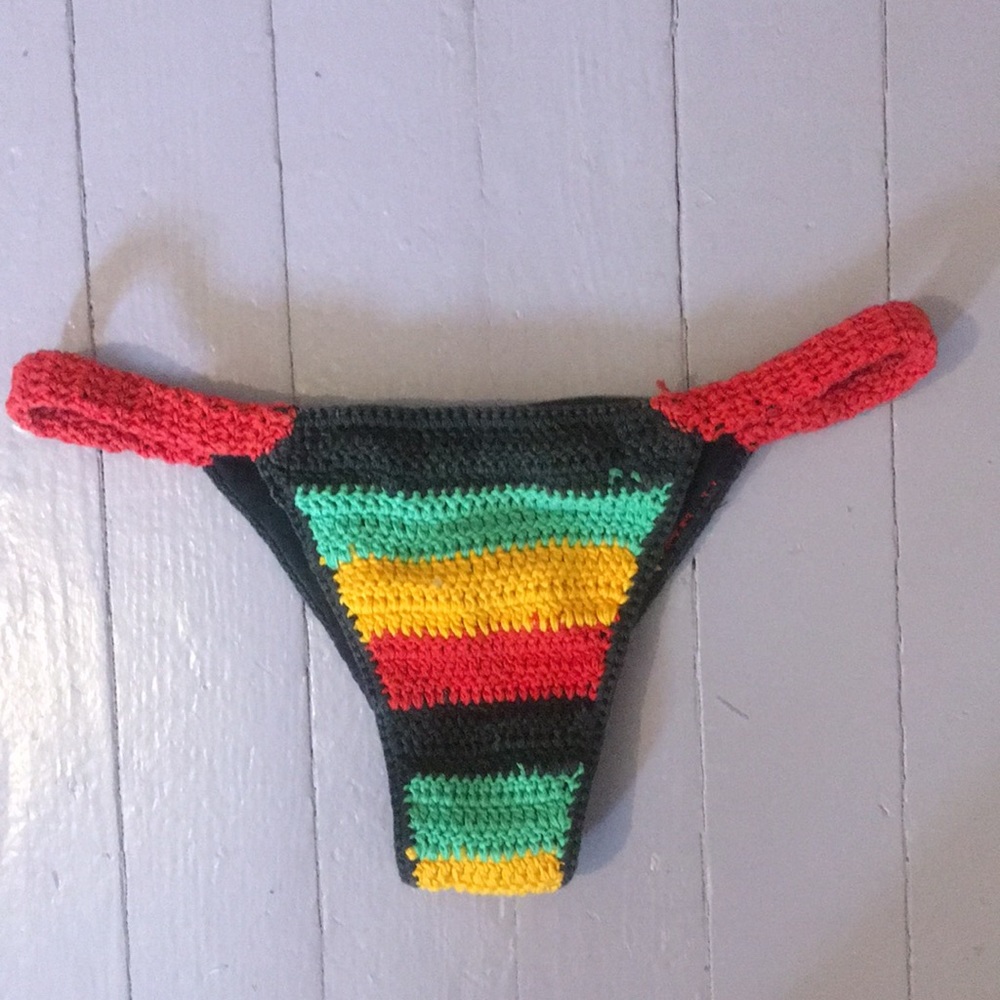 Hand crocheted bikini bottoms